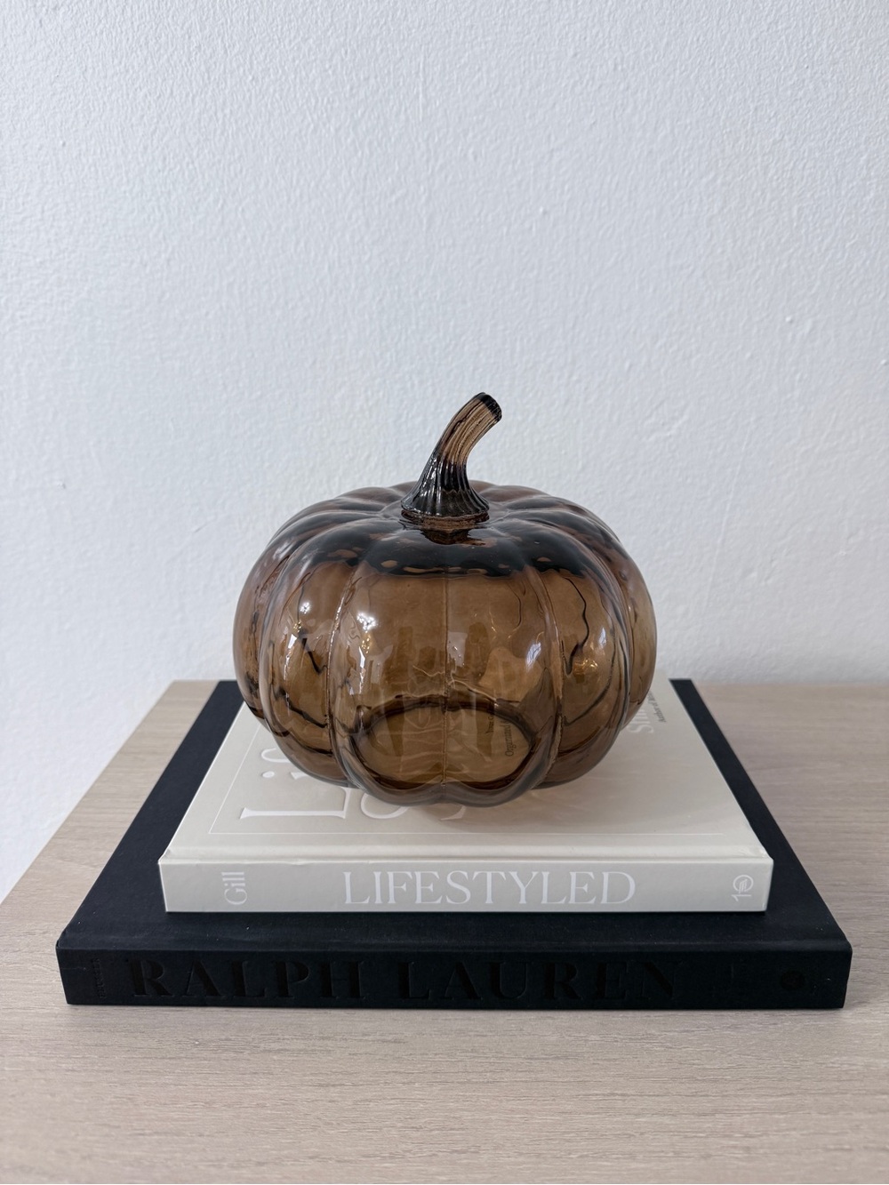 Threshold Brown Hammered Glass Pumpkin